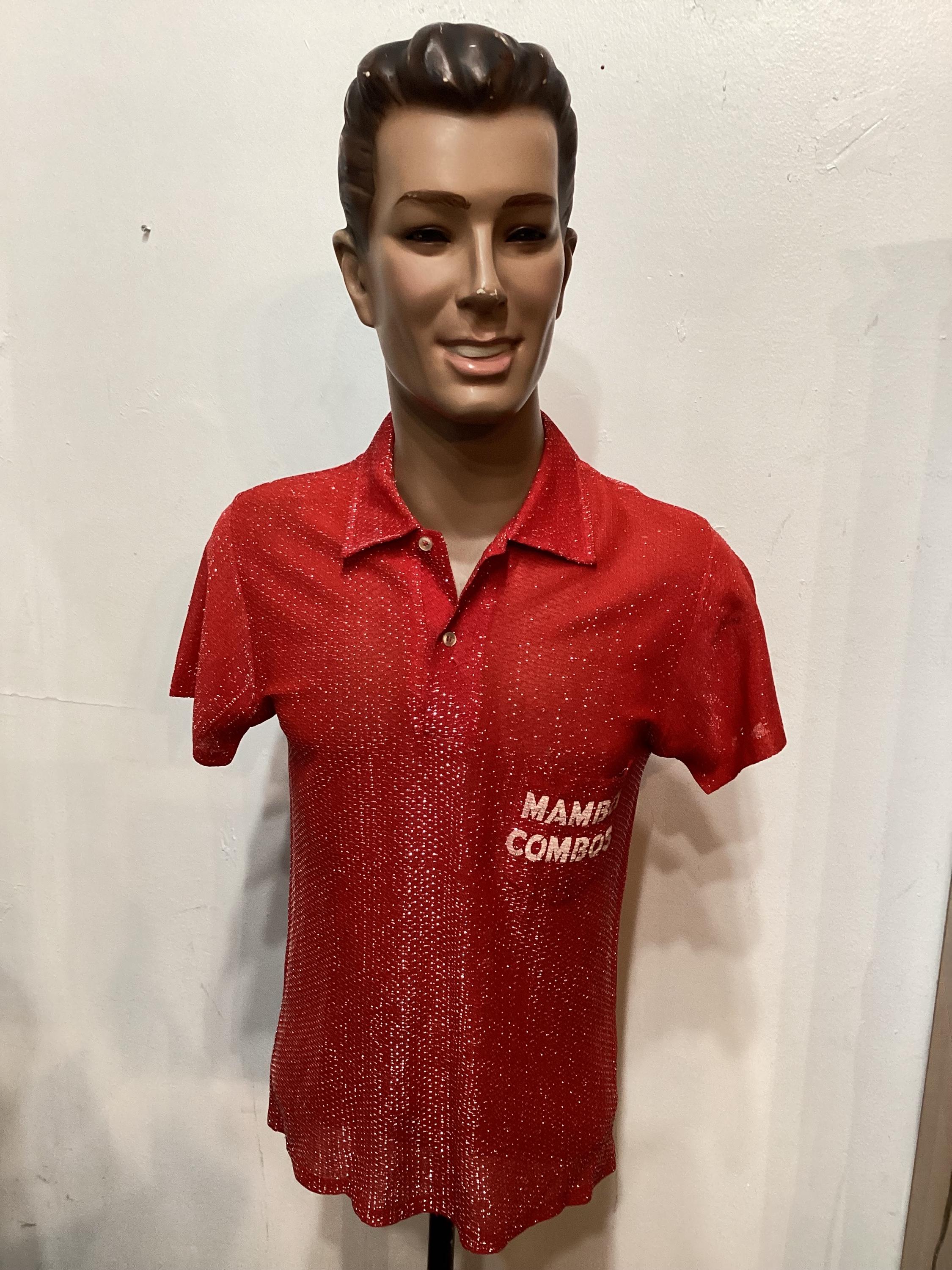 MV097 Vintage 1950's Chrome Lurex Shirt by Campus. Size Medium - Etsy