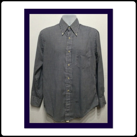 Vintage 1960s "mod" cotton gingham shirt by Murra… - image 1