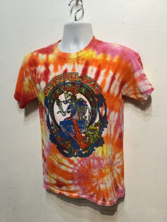 Vintage printed tie dye rock T-shirt - " Grateful… - image 6