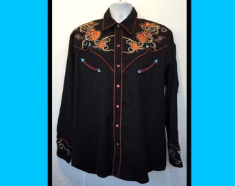 1950s Vintage reproduction sequin western shirt.