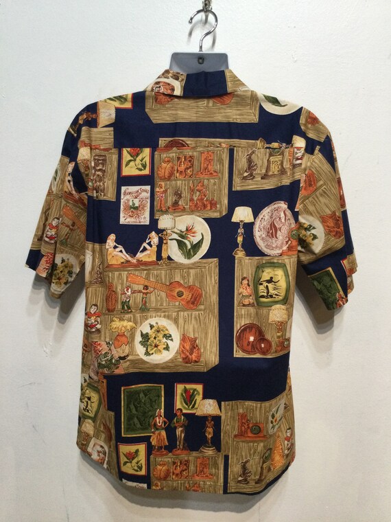 Vintage tiki Hawaiian shirt by The Hawaiian Origi… - image 5