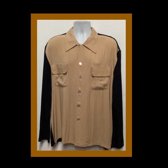Vintage 1940s Reproduction Hollywood Rogue Two Tone Hand Stitched 