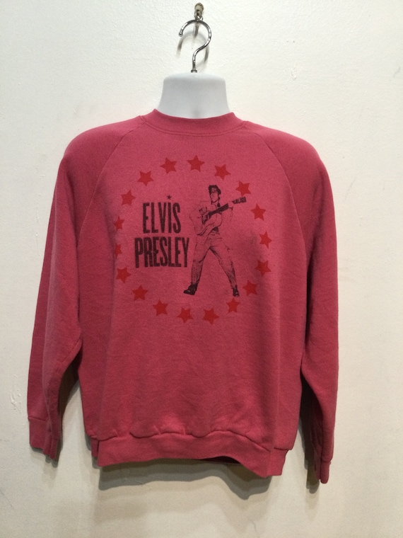 Vintage printed pink rock sweatshirt - "Elvis Pre… - image 6