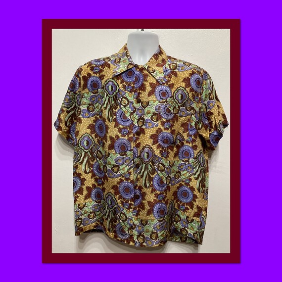 Vintage 50s silk hawaiian - Gem