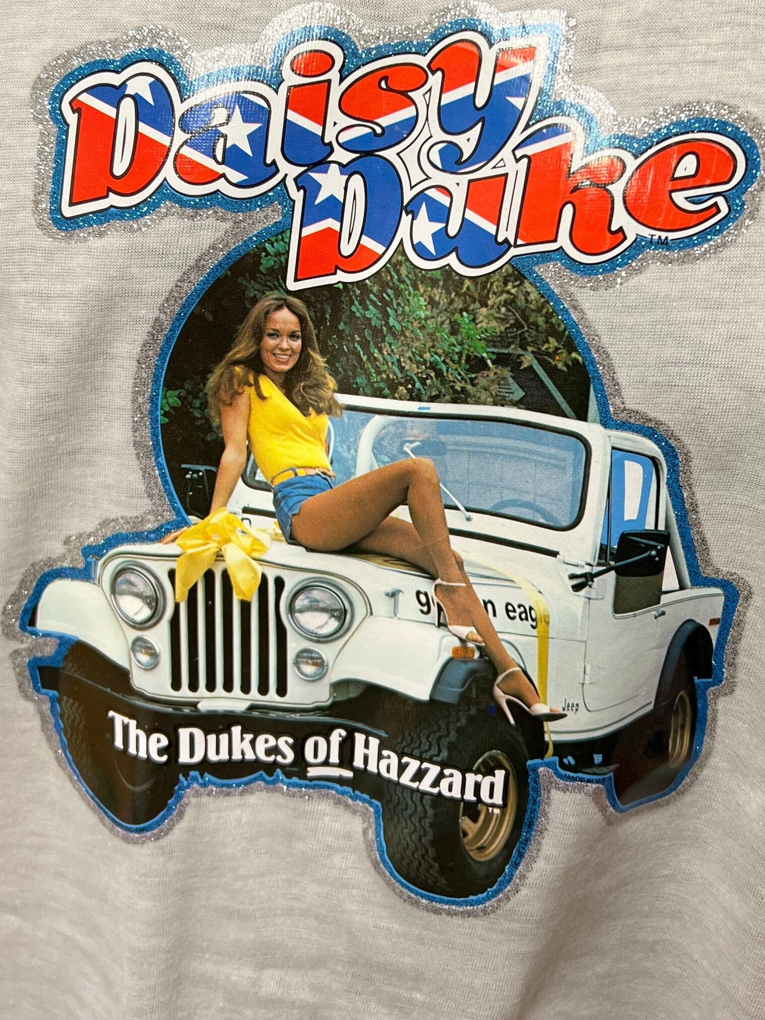Vintage 1979 Unworn Dukes of Hazard Daisy Duke Decal Two Tone T