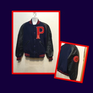 Vintage 1950s Varsity Wool Letterman’s Sports Jacket par Johnny Mac’s Size Large