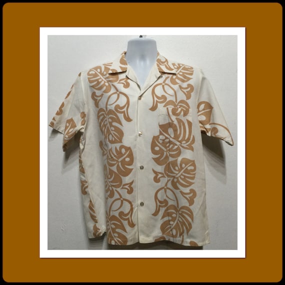 Vintage 1950s boarder print Hawaiian shirt by McI… - image 1