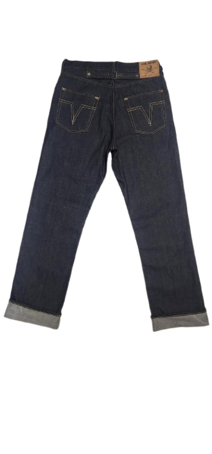 1930's Vintage Reproduction Buckle Back Jeans by EVIL DENIM