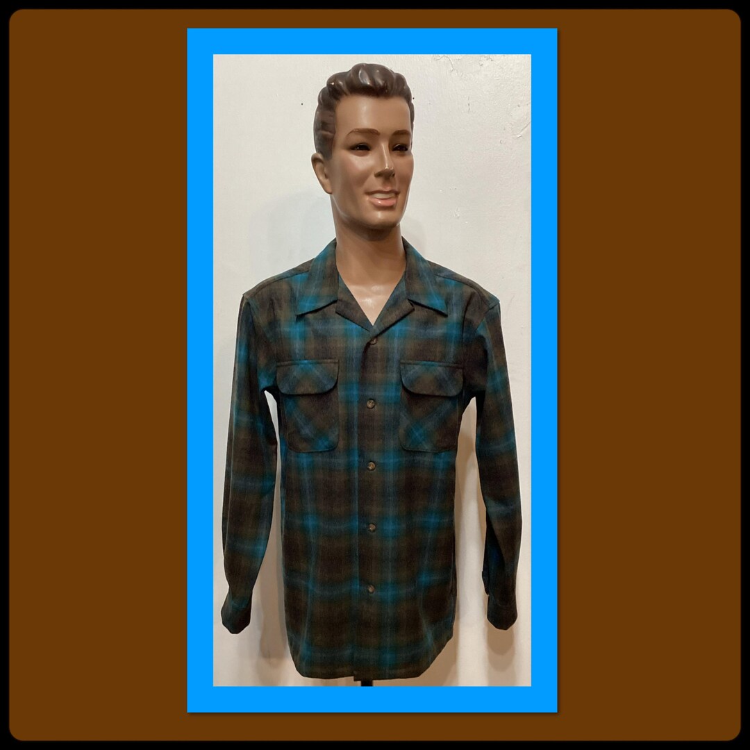 PS110 Vintage New Pendleton Men's Board Shirt. Available in Medium
