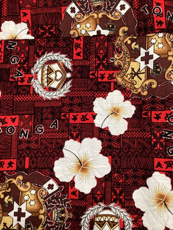 Vintage 1960s/70s bark cloth cotton Hawaiian shirt - image 4
