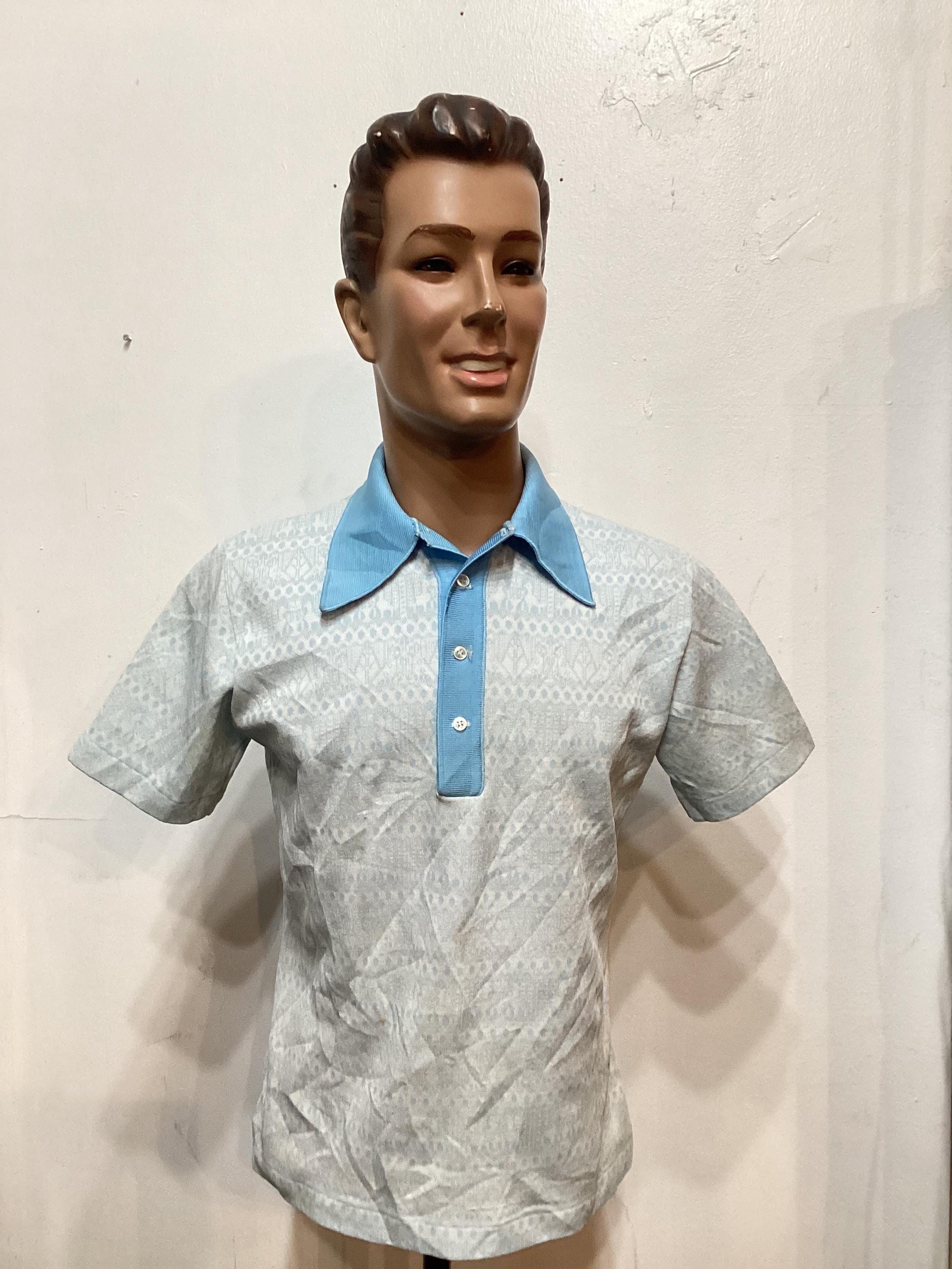 MV169 Vintage 1960's/70's Banlon Style Knit Shirt by Leonardo