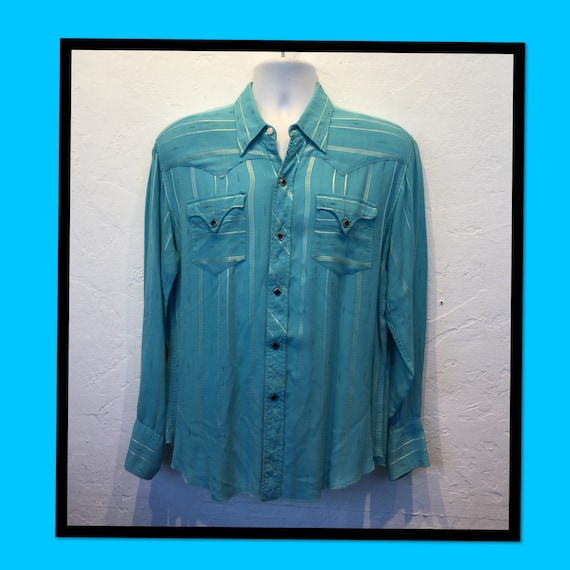 Vintage 1950s H BAR C western shirt