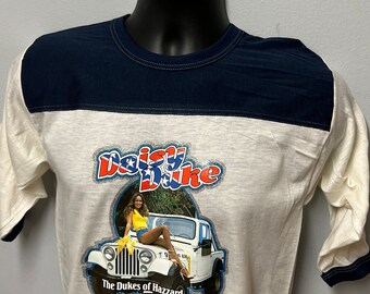 Vintage 1979 Unworn Dukes of Hazard Daisy Duke Decal Two Tone T
