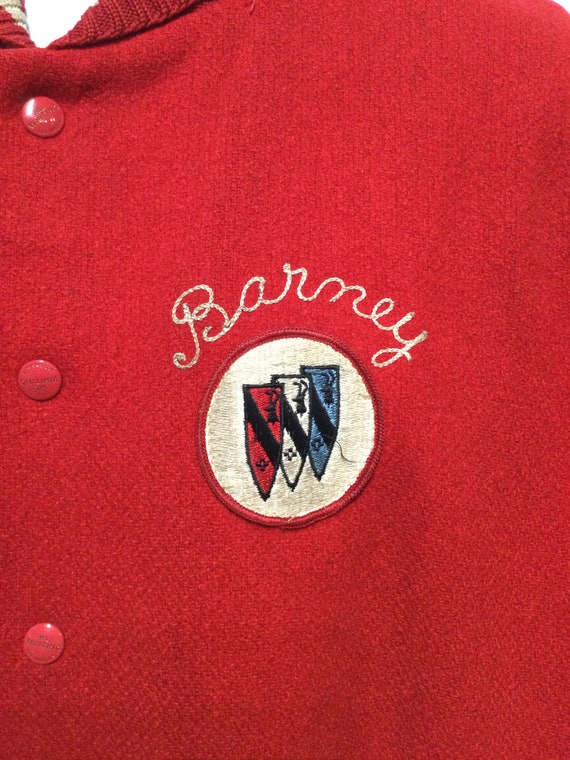 Vintage 1950s car coat jacket Size 42 - image 8