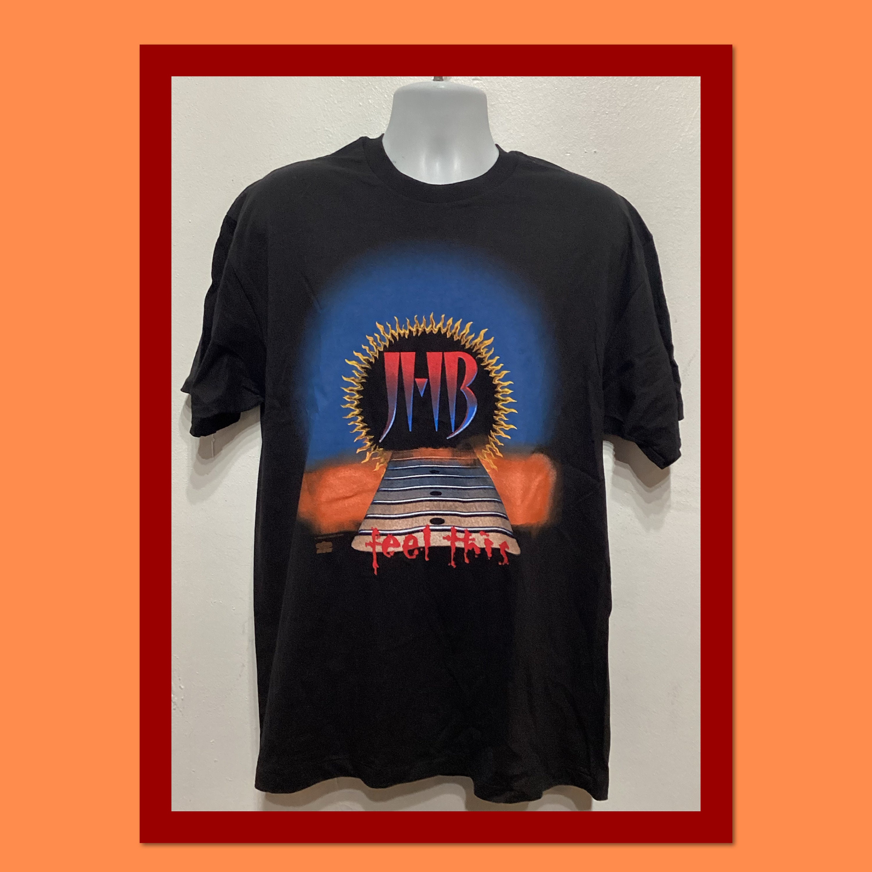 ヴィンテージコットンロックTシャツ「ジェフ・ヒーリー・バンド 