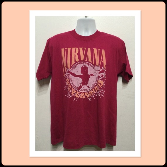 Vintage printed rock T-shirt "Nirvana-Nevermind" … - image 1