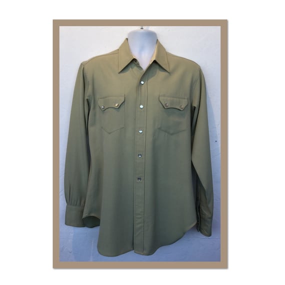 1950s vintage Levi short horn western shirt
