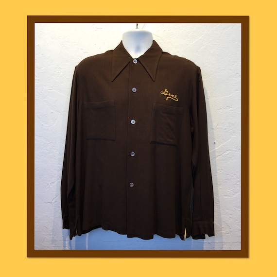 Vintage 1940s/50s bowling shirt