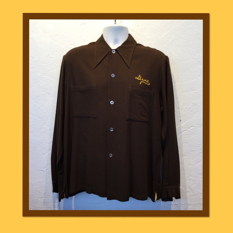 Vintage 1940s50s bowling shirt