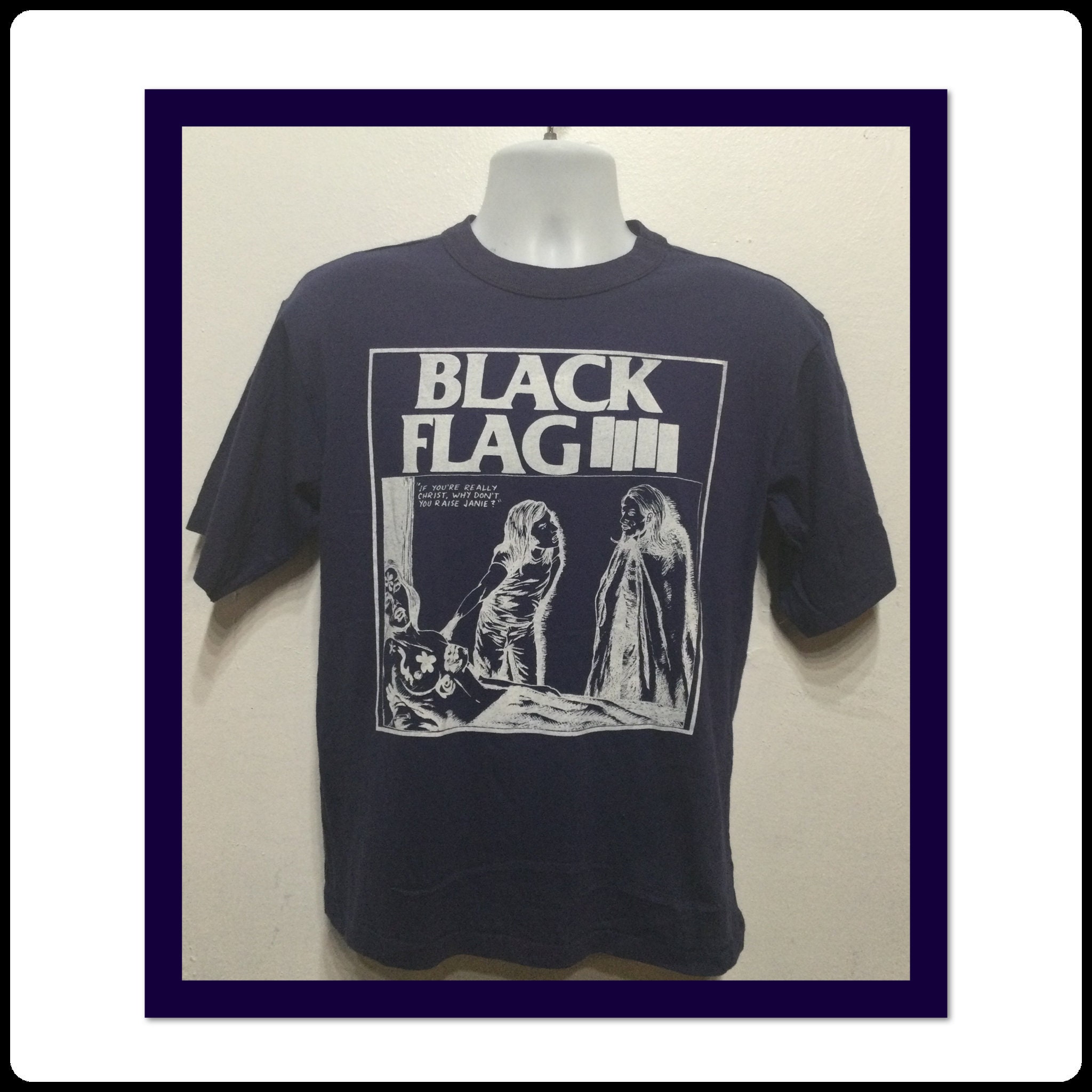 Vintage Printed Punk Rock T-shirt -