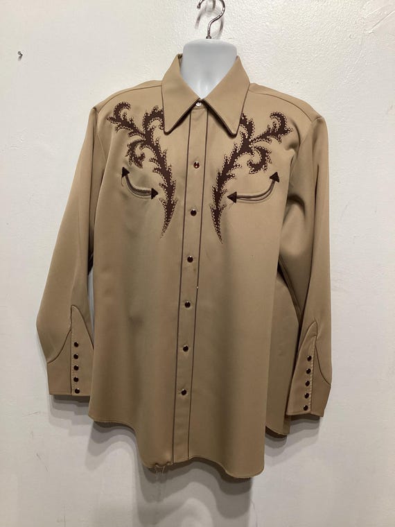 トップス H BAR C Vintage Western Shirt WS034 Vintage Two Tone Long Tail H-BAR-C Western Shirt - Etsy