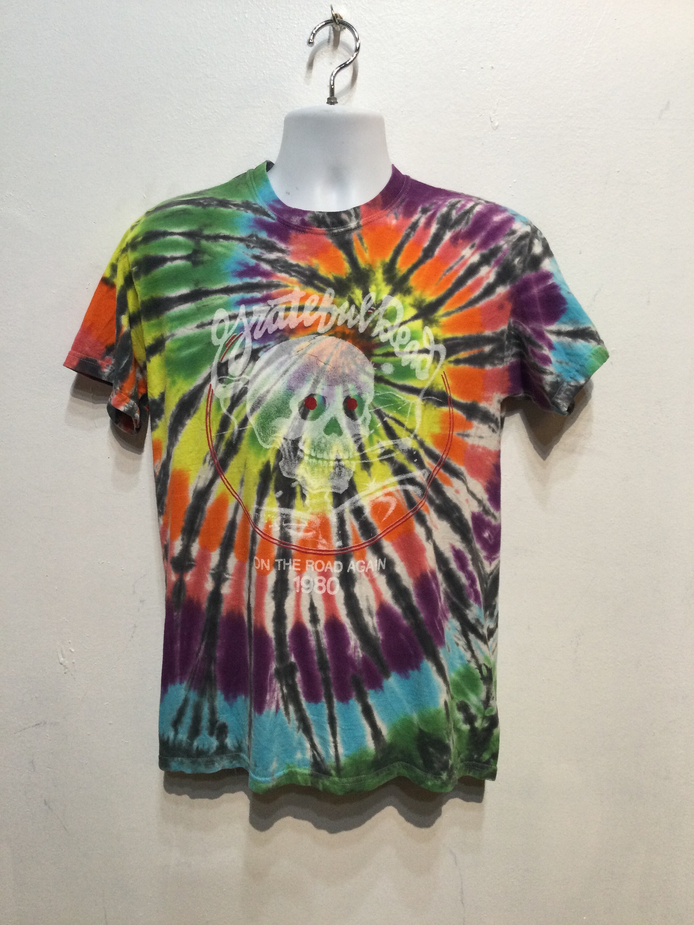 Vintage Printed Tie Dye Rock T-shirt - 