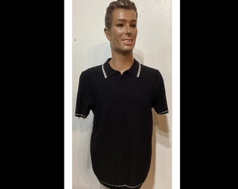 メンズ ロカビリー シャツ ジャック ブラック & ホワイト チェック柄 