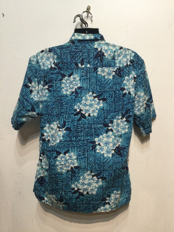 Vintage 1950s cotton Hawaiian shirt. Size large - image 4