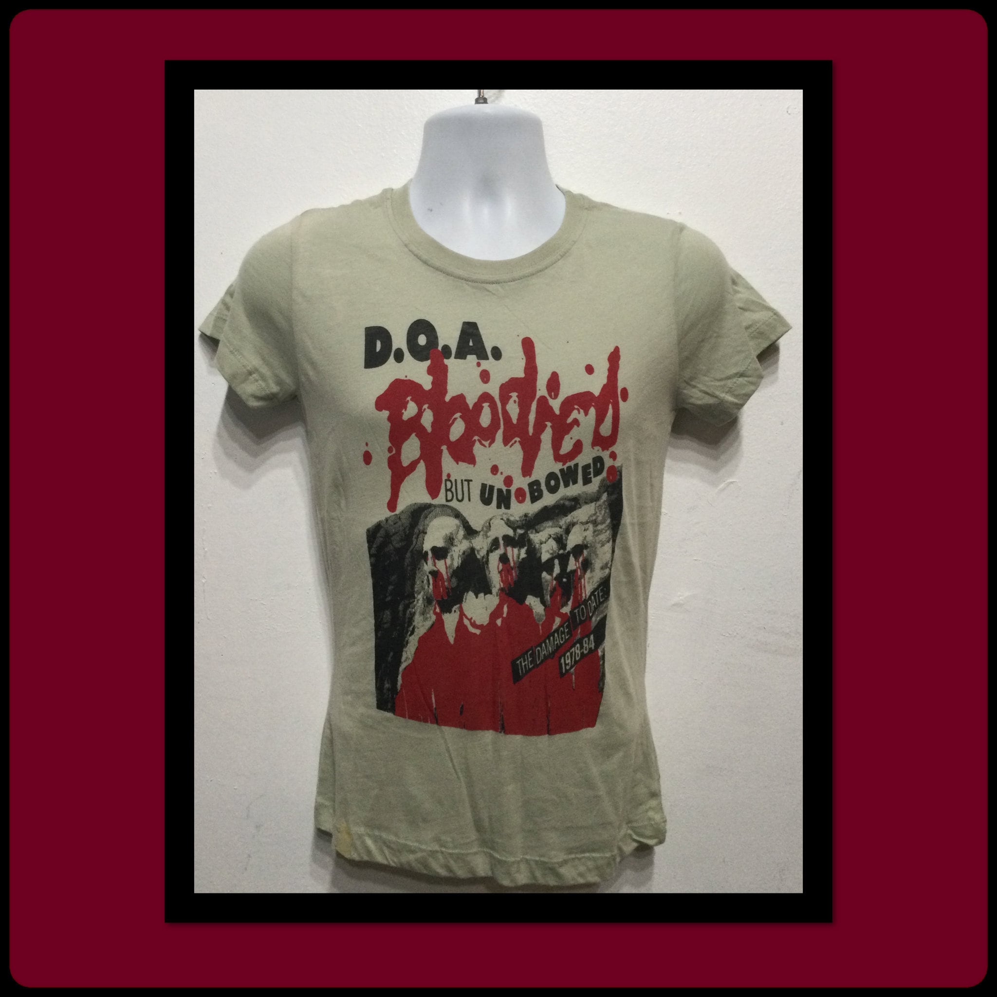 90's D.O.A. パンク ハードコア ビンテージ バンド Tシャツ Printed Punk Rock Shirt - 