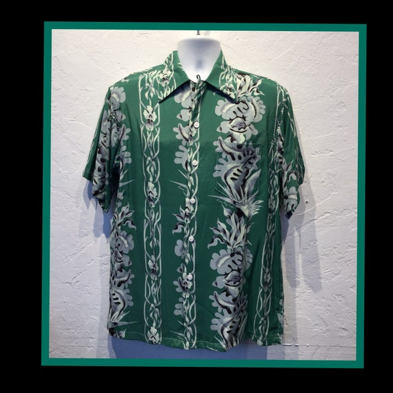 Vintage reproduction 1940s Hawaiian shirt by Kona Bay. - Gem Vintage reproduction 1940s Hawaiian shirt by Kona Bay. - Gem
