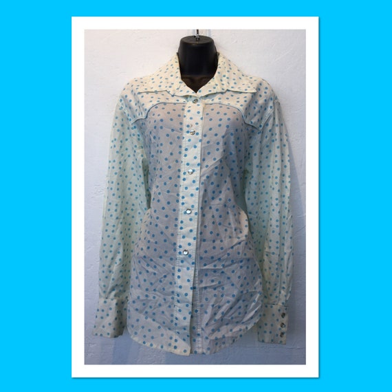Vintage Women's Polka Dot Western Shirt