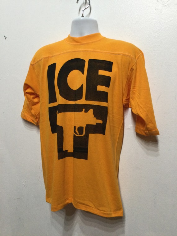 Vintage printed deep yellow athletic style T-shir… - image 6