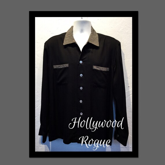 Vintage 1950s two button Fleck rock n roll shirt