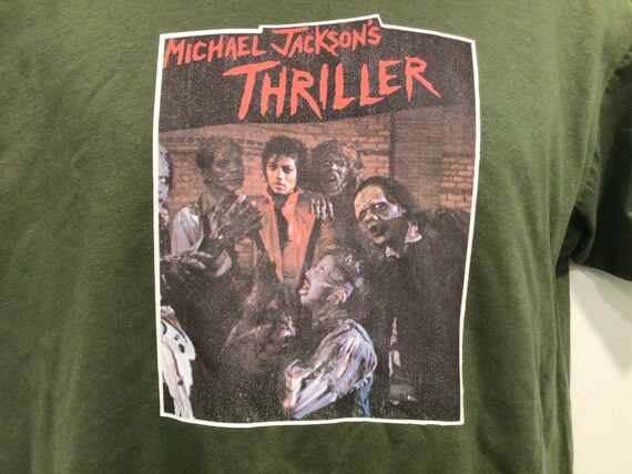 マイケル・ジャクソン スリラー Tシャツ 1982 Ｌサイズ レア マイケル ジャクソン・スリラー 1982 T-シャツ ブラック