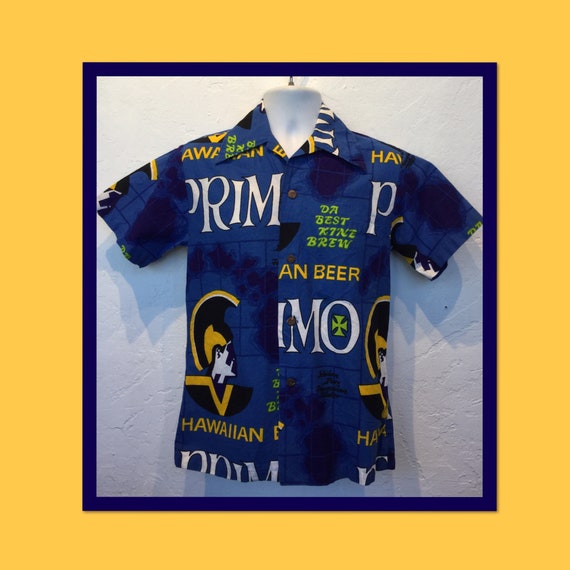 Vintage primo beer Hawaiian shirt