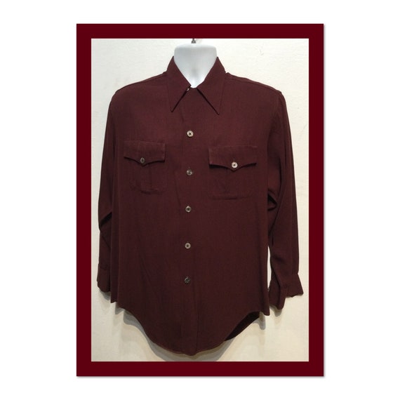 Vintage 1940s/50s gabardine shirt