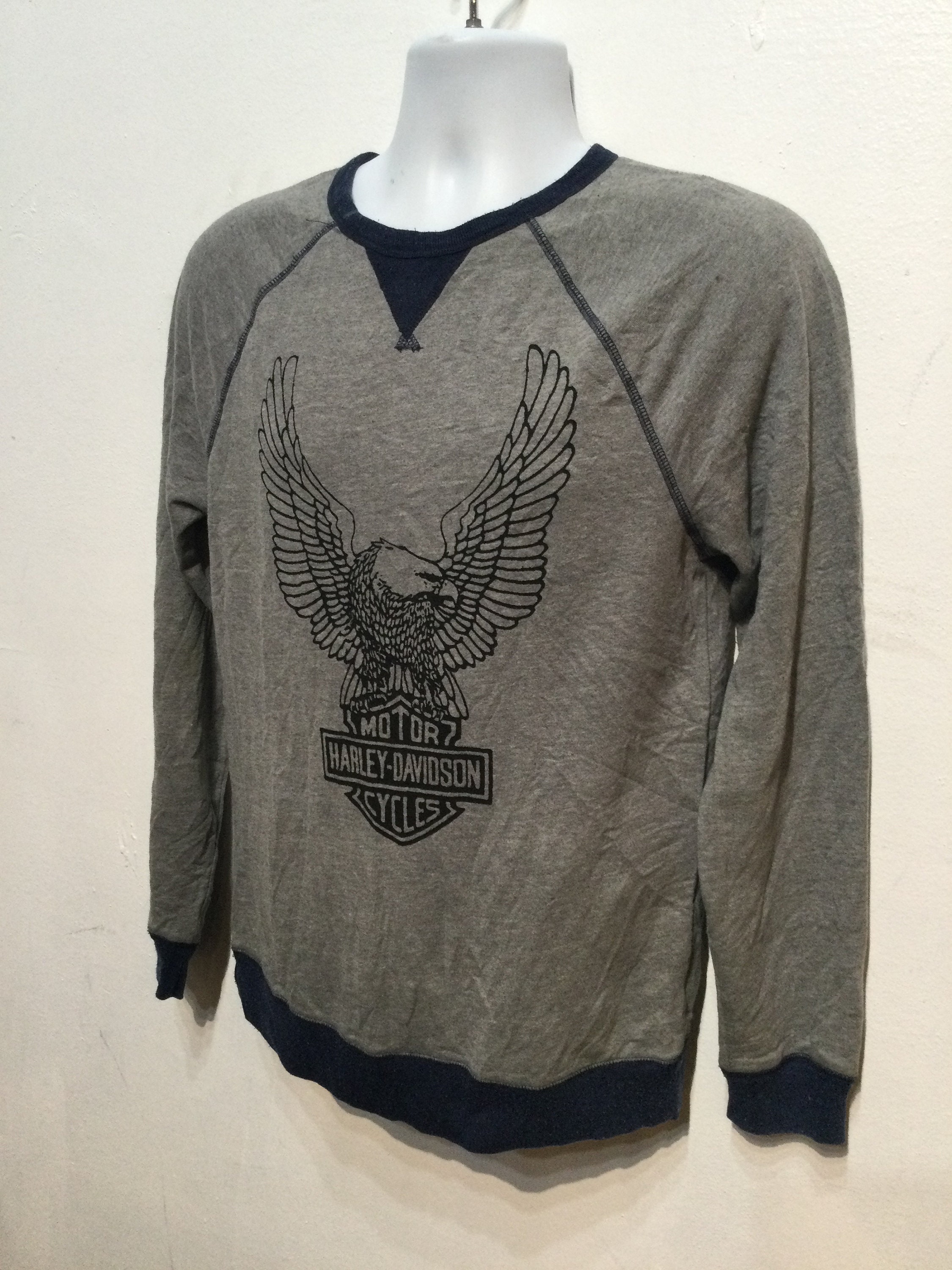Sweat Vintage Harley Davidson Homme Rouge Taille M – Parfait état