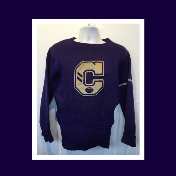 Vintage 1930s/40s husk wool lettermen’s sweater