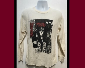 Vintage printed gothic rock thermal shirt &quot;Alien Sex Fiend&quot; Size  X large