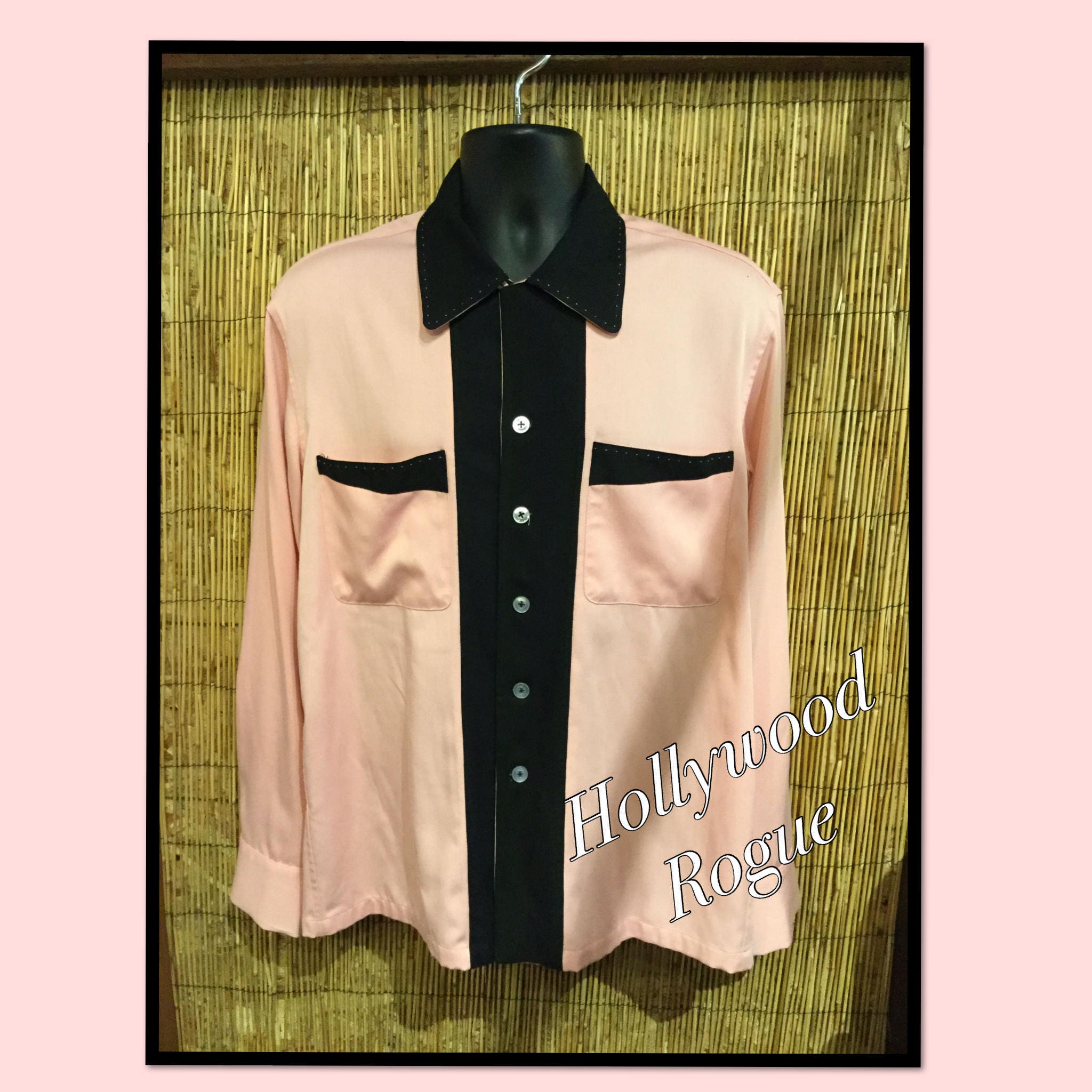 1950s Reproduction Hollywood Rogue Two Tone Shirt. Currently 