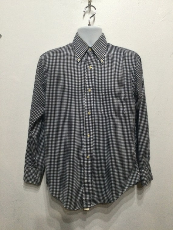 Vintage 1960s "mod" cotton gingham shirt by Murra… - image 10