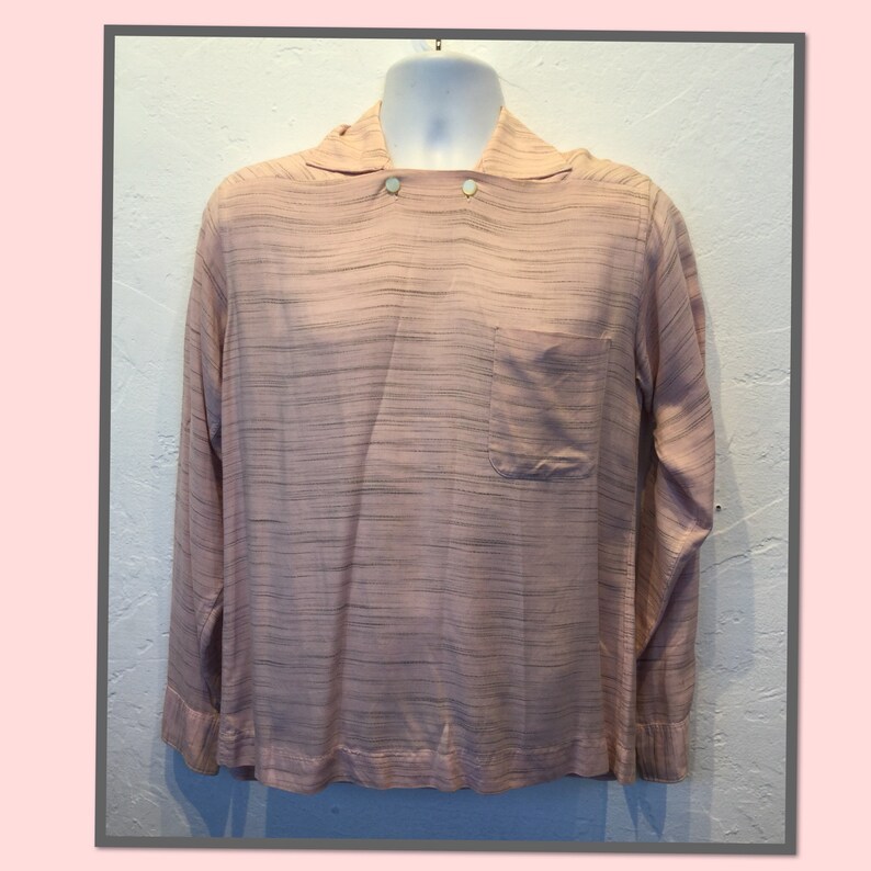 Vintage 1950s two button Fleck rock n roll shirt