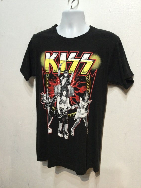 Vintage printed rock T-shirt "Kiss" Size medium - image 6