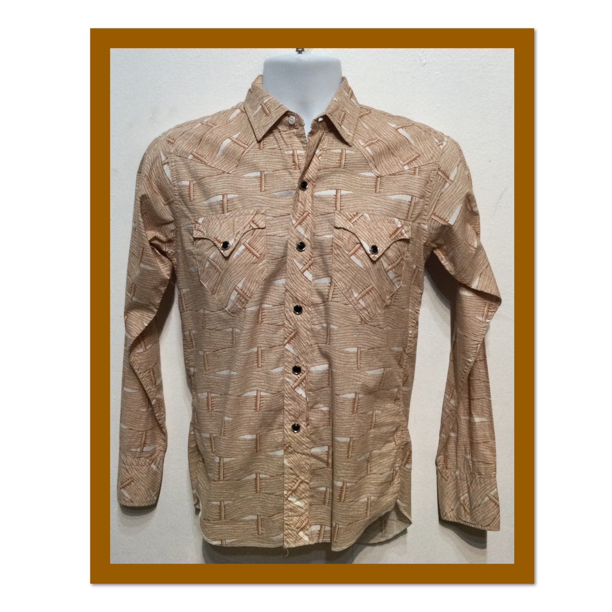 Vintage 1950s /60s Cotton Western Shirt 