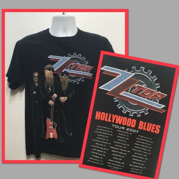 Vintage printed rock T-shirt "ZZ Top- Hollywood B… - image 1