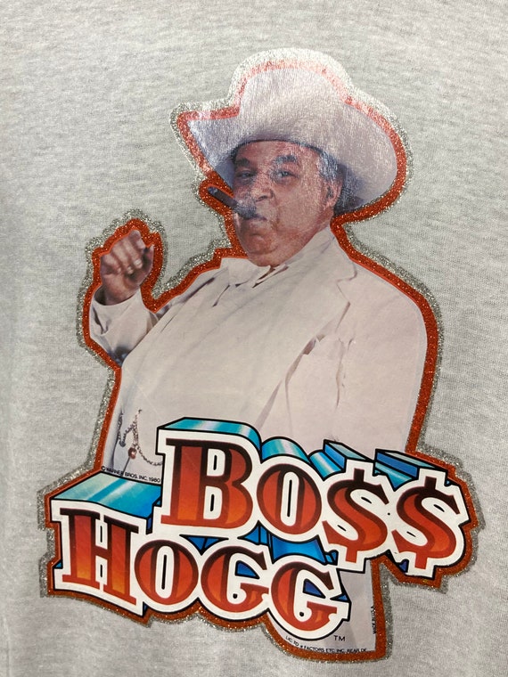 Vintage 1980 “boss Hog” Dukes of Hazard Ringer Decal Tee E159 - Etsy
