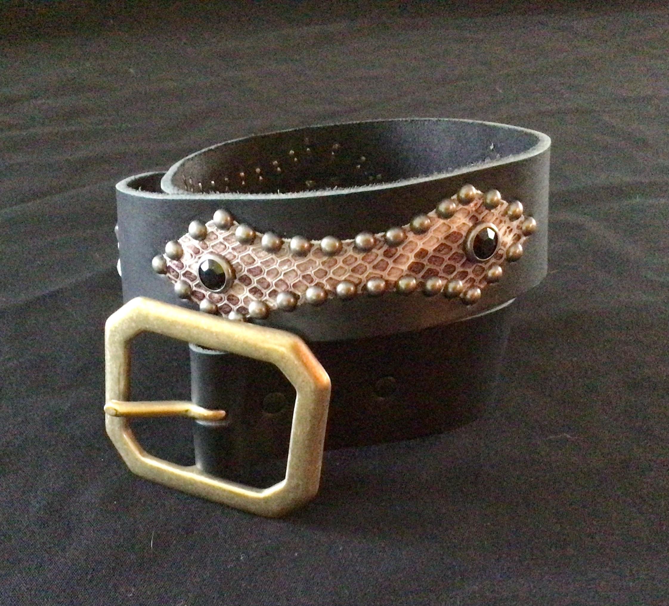 小物 Archive Pyson Leather Studs Design Belt Archive Pyson Leather Studs Design Beltの通販はau PAY マーケット