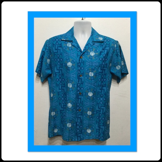 Vintage 1950s cotton Hawaiian shirt by Paradise H… - image 1