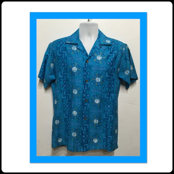 Vintage 50er Jahre Hawaiihemd aus Baumwolle von Paradise Hawaii.