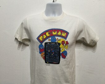 1980年代のヴィンテージオリジナルパックマンTシャツ。サイズはS